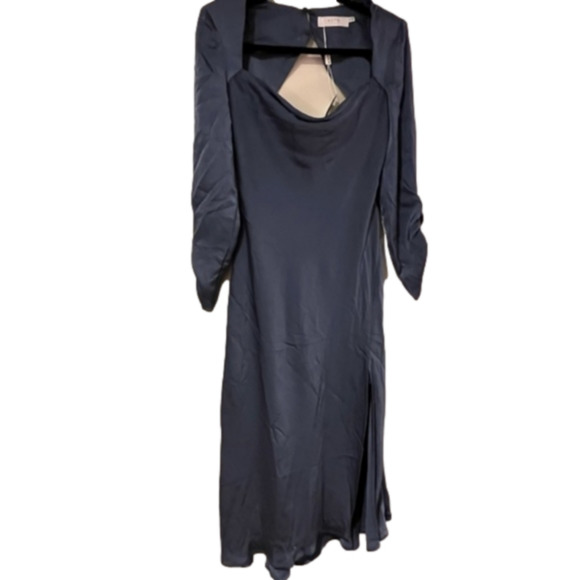 double slit dress long sleeve Blue Zone Planet